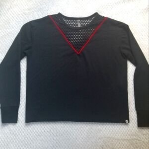 GX by Gottex mesh black and red top size XS